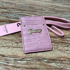 Juicy Couture Pink Id Cardholder Lanyard Card Case Brand: Juicy Couture Size: One Size Color: Pink Condition: Brand New With Original Tags Same Day Shipping Via Usps Trendy Pink Card Holder With Card Slots, Trendy Pink Wallets For Personal Use, Trendy Pink Wallet For Personal Use, Trendy Pink Wallet, Couture Bags, Juicy Couture Bags, Walker Boots, Key Card Holder, Fit N Flare Dress