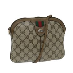 Gucci Gg Canvas Beige Canvas Shoulder Bag (Pre-Owned) Red Color Palette, Red Colour Palette, Gucci Model, Gucci Models, Canvas Shoulder Bag, Diaper Backpack, Botswana, Casual Backpack, Canvas Material