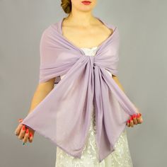 A very elegant chiffon shawl for your wedding party or evening dress. Made of luxury fabric , elegant and light. Color: lavender light violet ( other colors are available ) Size : 200 cm x 40 cm You can use it as a wrap, shawl or stola. WE have matching satin bags in Etsy Shop! WE accept credit cards! Formal Summer Shawl, Elegant Shawl For Summer Parties, Elegant Formal Shawl For Spring, Elegant Chiffon Shawl For Wedding, Elegant Spring Formal Shawl, Elegant Formal Spring Shawl, Elegant Draped Wedding Shawl, Party Chiffon Shawl, Elegant Purple Wedding Shawl