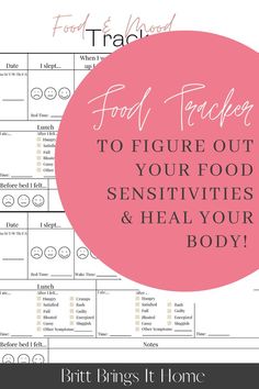 Use this food tracker printable to keep track of what you're eating and how the foods are affecting your body. Listen to your body, figure out any food sensitivities you have, adjust your diet based on those, and heal your body! #foodtracker #foodtrackerprintable #foodsensitivityjournal Food Sensitivity Journal, Food Tracker Printable, Beige Food, Mood Tracker Printable, Food Sensitivity, Natural Remedies For Allergies, Printable Food