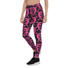 Elevate your style with the iconic Misfits Band Leggings, the perfect fusion of comfort and rock 'n' roll attitude. Crafted from premium materials, these leggings boast the unmistakable Misfits logo, boldly and stylishly showcasing your allegiance to the legendary punk rock band. Officially licensed Misfits merchandise ensures authenticity and superior quality. Whether heading to a concert, hitting the gym, or lounging at home, these leggings provide a snug fit and maximum flexibility. The Misfi Compression Athleisure Leggings For Streetwear, Athleisure Compression Leggings For Streetwear, High Stretch Leggings For Streetwear Athleisure, High Stretch Leggings For Streetwear In Athleisure Style, High Stretch Athleisure Leggings For Streetwear, Stretch Moisture-wicking Leggings For Streetwear, Fitted Athleisure Yoga Pants For Streetwear, Moisture-wicking Stretch Leggings For Streetwear, Trendy Sports Pants