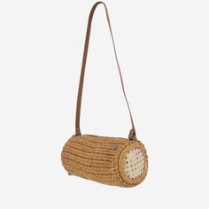 Bag made of viscose and straw blend Top closure Leather shoulder strap Tassel detail Natural Made in Italy Composition: 80% viscose, 20% straw Woven Straw Crossbody Beach Bag, Woven Straw Crossbody Crochet Bag, Woven Straw Crochet Crossbody Bag, Beige Crossbody Straw Bag With Bamboo Handle, Straw Crochet Crossbody Bag, Straw Woven Crossbody Bag, Straw Crochet Crossbody Bag With Adjustable Strap, Natural Straw Shoulder Bag With Detachable Strap, Straw Crossbody Travel Bag