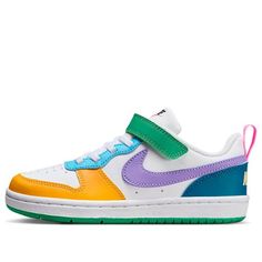 (PS) Nike Court Borough Low 'Recraft' FQ8378-902 Playful Nike Multicolor Sneakers, Multicolor Sneakers For School, Playful Multicolor Nike Sneakers, Multicolor Sneakers For Spring Playtime, Nike Court Borough Low, Nike Court Borough, Nike, Quick Saves