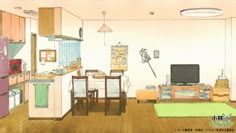 Japanese Apartment Drawing, Japanese Bloxburg, Home Building Kits, House Layout Design, Room Anime, Japanese Town, Space Projects, Background Drawing, Anime Room