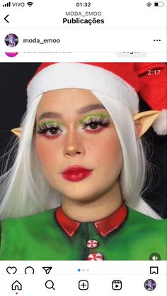 Elf Makeup, Christmas Shows, Holiday Makeup, James Charles, Christmas Makes, Christmas 2024, Cabaret, Christmas Elf