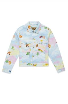 Multicolor Cotton Denim Jacket With Pockets, Multicolor Long Sleeve Cotton Denim Jacket, Multicolor Cotton Denim Jacket With Long Sleeves, Trendy Multicolor Cotton Denim Jacket, Multicolor Cotton Denim Jacket Casual, Casual Multicolor Cotton Denim Jacket, Multicolor Cotton Denim Jacket, Multicolor Cotton Denim Jacket For Winter, Teddy Fresh