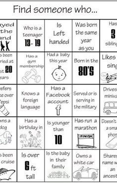 a printable game with words and pictures