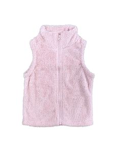 Stay cozy in style with our Fleece Pink Zip Up Girls Vest. This charming vest combines warmth with a soft and cuddly fleece fabric, ideal for cooler days. The pink hue adds a delightful touch, making it a versatile layering piece that effortlessly complements various outfits, ensuring your little one stays comfortable and fashionable during any adventure or outing. And be sure to check out all of our New Arrivals today before her size sells out! INCLUDES: Vest FIT: This item is true to size FABR Pink Sleeveless Top For Winter, Pink Cotton Vest For Fall, Pink Sleeveless Winter Top, Cozy Pink Winter Tops, Pink Sleeveless Cotton Outerwear, Cute Pink Cotton Vest, Pink Casual Winter Vest, Cute Pink Fleece Outerwear, Casual Pink Winter Vest