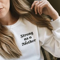 Strong As A Mother, Mother Shirts, Hanging Dryer, A Mother, Tumble Dryer, Inside Out, T Shirts For Women, Collar, Sweatshirts