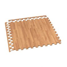 a wooden floor mat with several pieces of wood on it