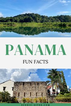 the words how to spend 3 days in panama, with an image of a river and