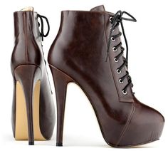 Who wouldn't want to walk in these super sexy stiletto high heel ankle boots? High Heels Ankle Boots, Lace Heels, High Heel Boots Ankle, Boot Camp, Platform High Heels, Women Oxford Shoes, Lace Up Ankle Boots, High Heels Stilettos, Low Key