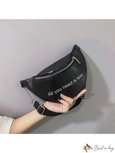 BirdinBag - Nanan Woman Mini Zipper Chest Bag: Sleek PU Leather Cross-body Travel Handbag Leather Trend, Travel Handbag, Pu Bag, Travel Handbags, Word Wrap, Shoulder Handbag, Small Chest, Chest Bag, Waist Bag