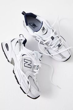 New Balance 530 Sneakers | Free People Comfortable Work Shoes, Pretty Sneakers, Pretty Shoes Sneakers, Metallic Sneakers, Cute Nike Shoes, Cute Nikes, Low Boots, Swag Shoes, Comfy Shoes