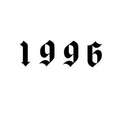 the numbers are in black and white, with one letter at the top left corner