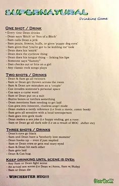 a menu with instructions on how to drink