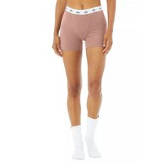 Alo Yoga Icon Ribbed Boyshort Smoky Quartz Size Xs * Limited Edition, Sold Out Online * The Icon Ribbed Boyshort Is Ultra-Comfy, Ultra-Flattering & Ultra-Iconic, Thanks To A Cool Logo Waistband, Soft Fabric With Allover Ribbing And A Cut That Won't Quit. Perfect For Lounge & Everyday Wear. Super-Soft, Ribbed Jersey Boyshort Cool Logo Waistband Boyshort With Curve-Flattering Cut Inseam Measures 2.5" New Without Tags, Machine Washed X1 Alo Yoga Casual Shorts, Alo Yoga Sporty Summer Shorts, Casual Alo Yoga Short Bottoms, Fitted Athleisure Pajama Shorts, Sporty Fitted Short Length Boxer Briefs, Sporty Fitted Boxer Briefs, Cotton Boxer Briefs For Workout, Casual Ribbed Shorts For Sports, Casual Ribbed Sports Shorts