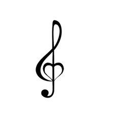 a black and white photo of a musical note