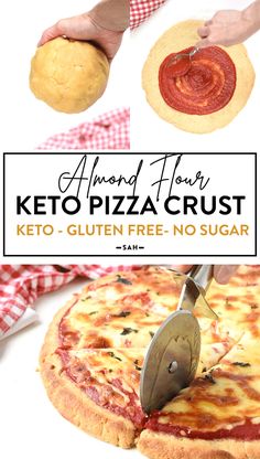 Almond flour gluten free pizza crust Keto Pizza Base, Almond Flour Pizza, Keto Pizza Crust, Almond Flour Pizza Crust, Stuffed Crust, Gluten Free Pizza Crust, Egg Diet Plan