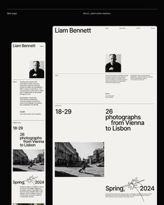 the front and back pages of an architectural brochure