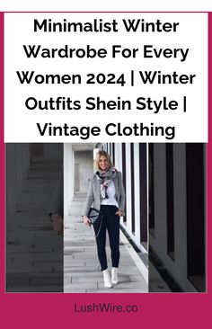 Minimalist Winter Wardrobe For Every Women 2024 | Winter Outfits Shein Style | Vintage Clothing