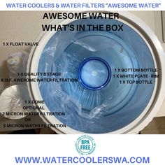 water coolers and filters awesome water what's in the box? info poster