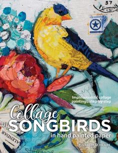 the cover of college songbirds in hand painted paper