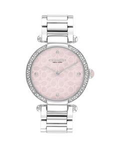 Coach Cary Watch, 34mm Pandora Watch, Coach Watch, Wardrobe Accessories, White Crystals, Women's Watch, Ear Jewelry, Steel Bracelet, Sophisticated Style, Dream Wardrobe