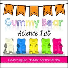 the gummy bear science lab is on display