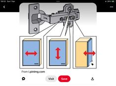 the diagram shows how to install an overhead door mechanism