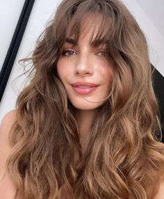 Wolf Cut, Girl Haircuts, Penteado Cabelo Curto, Brown Hair With Highlights, Haircuts For Long Hair, Long Hair Girl, One Hair, Curtain Bangs, Long Hair Cuts