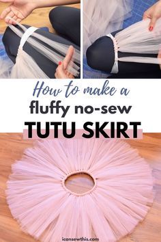 how to make a fluffy no sew tutu skirt