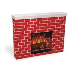 Great for home, school or office! This life-size, three-dimensional fireplace is sturdy and easy to assemble. Perfect for creating a cozy, warm environment anywhere. Recyclable. Measures 7" x 30" x 38". Size: 30" H x 38" W x 7" D.  Color: White. Cardboard Fireplace, Cabin Fireplace, Fireplace Beam, Fake Fireplace, Christmas Bulletin, Holiday Room, Double Sided Fireplace, Concrete Fireplace, Rustic Fireplaces