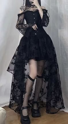 Old Fashion Dresses, Goth Dress, A Line Prom Dresses, Dresses Homecoming, Goth Outfits, Gothic Outfits, Really Cute Outfits, Fancy Outfits, Edgy Outfits