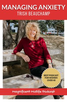 Do you suffer from anxiety? The meno type plus the Covid type (and the anything else type)?! I interview Trish Beauchamp, a coach who helps women navigate change in relationships due to divorce, death or disconnection. We could all use a little help in that department! Listen to the full podcast episode now or pin for later! #anxiety #managinganxiety #midlife Red Leather Jacket, Interview, Leather Jacket, Celebrities