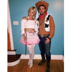 a man and woman dressed up in costumes posing for a photo on instagrams