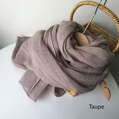 100% linen scarf in solid natural colors is perfect for all seasons - cool in summer and comfortable in the fall.   -100% light weight linen  -Rectangle: 95"Length*26" Width  Care: Hand wash in 80F/30C degrees water. Dry flat. Linen softens with washing.          Don't dry clean. Don't tumble dry. Casual Linen Scarves For Summer, Bohemian Linen Scarves For Spring, Beige Linen Bohemian Scarf, Bohemian Beige Linen Scarf, Scarf With Tassels, Linen Shawl, Dress With Puffy Sleeves, Linen Scarf, Happy To Meet You