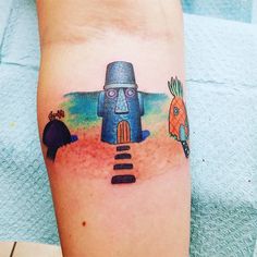 tatuagens do desenho Bob Esponja Thigh Piece Tattoos, 22 Tattoo, Anchor Tattoos, Pokemon Tattoo, Friend Tattoos, Anime Tattoos