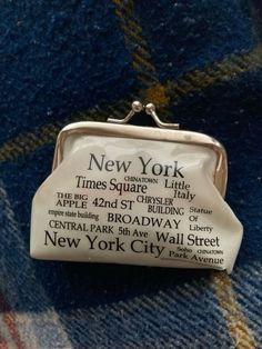 new york times square little purse for sale on the street in central park, nyc