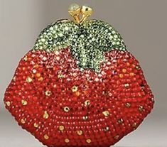 Strawberry Purse, Judith Leiber Handbags, Judith Leiber Bags, Lv Purse, Handbag Heaven, Judith Leiber, Vintage Purses, Beaded Purses, Cute Purses