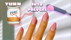 Polygel At Home, Homemade Polygel, Red French Tip Nail Ideas, Diy Nails At Home Nailart, Easy Diy Nails At Home, Diy Fake Nails, Easy Diy Nails, Fake Nails For Kids