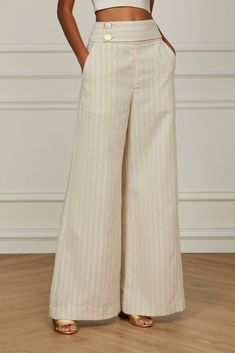 Formal Trousers Women, Stylish Pants Women, Clothing Pattern Design, High Waisted Wide Leg Pants, Nashville Outfits, Fancy Dresses Long, July 1st, Stylish Pants, Fashionista Clothes