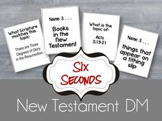 six new testament dms for children