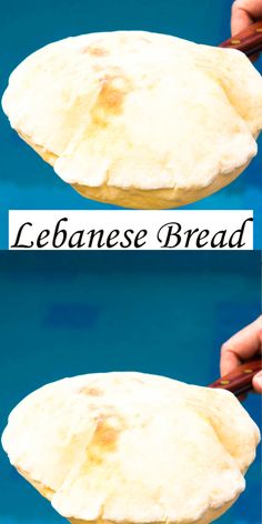 two pictures showing how to make an ice cream bread sandwich with the words jebanese bread on it