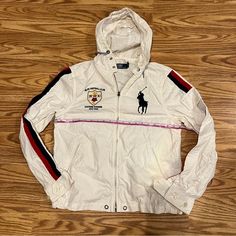 Big Logo Size Small Fits Up To Medium No Holes Rips Or Tears Excellent Condition Send Offers I Sell Or Have Sold Other Brands Like Patagonia Type Northface Type North Face Polo Bear Spyder Columbia Coach Michael Kors Burberry Snow Beach Polo Bear Cp 93 Limited Edition 1967 1987 Windbreakers Jacket Coat Vintage 80s 90s Polo Big Flag Spell Out Embroidered Ralph Lauren Polo Bear P Wing Type Polo Bear Hi Tech Sailing Rafting Outdoors Type Rare Cookie Crest Big Logo Polo Crest Canada Goose Burberry Canadagoose Snow Beach, Polo Ralph Lauren Jacket, Ralph Lauren Polo Bear, Ralph Lauren Jacket, White Clothes, Polo Bear, Coat Vintage, Lauren White, Jacket Coat