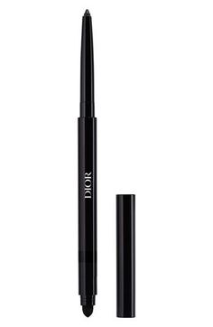 What it is: A 24-hour waterproof eyeliner that adorns the eyes in intense color with a creamy texture and comfortable glide.What it does: You can use the creamy eyeliner to create a look that inspires you, from crisp defined lines to the signature Dior smoky eye. Diorshow Stylo is the waterproof eyeliner with highly pigmented colors available in two finishes: matte and metallic. How to use: Define the eyes by applying the eyeliner along the lash line, from the inner corner to the outer corner of Aesthetic Eyeliner Product, Makeup Products Eyeliner, Dior Eyeliner, Dr Bedroom, Dr Makeup, Good Eyeliner, Dream Makeup, 90s Teen, Eyeliner Waterproof