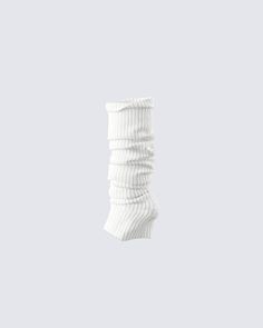 Stay warm while still looking cute with these white leg warmers 🤍 Constructed from fully fashioned sweater knit fabric and complete with a ribbed knit - these leg warmers are the perfect winter essential 😊 Fitted White Knee-high Socks For Winter, Casual White Ribbed Knee-high Socks, Solid Cotton Leg Warmers For Fall, Fitted Ribbed Leg Warmers For Spring, White Stretch Knee-high Socks For Fall, Stretch White Knee-high Socks For Fall, Ribbed Stretch Footless Leg Warmers, Stretch Ribbed Footless Leg Warmers, Spring Ribbed Fitted Knee-high Socks