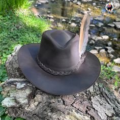 ITEM DESCRIPTION Indian Creations brings the adventure to you with its water-repellent, leather, unisex cowboy hat. Your next week-long camping trip is sure to offer plenty of opportunity for you to show off the new fashionista in you. These hats are the perfect complement to your outfit. Our hats are proudly handcrafted by Indigenous hands.   HOW TO MEASURE HEAD SIZE? To measure your head circumference for hat sizing, use a flexible measuring tape or string, wrap it around your head above your Country Style Leather Fedora For Outdoor, Leather Hat With Curved Brim For Outdoor Activities, Western Style Leather Fedora For Travel, Western Leather Fedora For Travel, Leather Western Fedora For Travel, Western Fedora Hat Bands For Outdoor Activities, Western Style Wide Brim Fedora For Outdoor Activities, Western Wide Brim Fedora For Outdoor Activities, Leather Country Style Hat For Outdoor