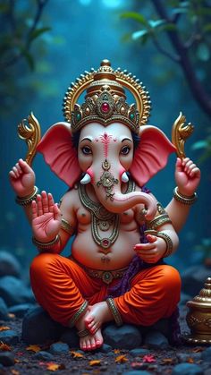 Ganapati Idol, Ganpati Photo, Ganpati Photo Hd, Bappa Photo, Ganapati Bappa, Ganpati Bappa Photo, Shri Ganesh Images, Flower Background Images, God Artwork