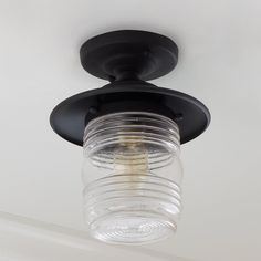 a light that is hanging from the ceiling